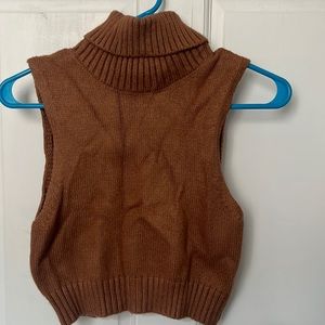 Garage Turtleneck Tank Cropped Size Small